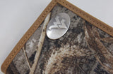 West Virginia Mountaineers Trifold Realtree Max-5 Camo & Leather Concho Wallet - NCAA