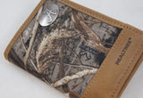 Alabama Crimson Tide Trifold Realtree Max-5 Camo & Leather Wallet - NCAA