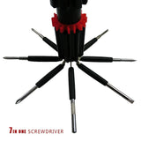 12-In-1 Car Escape Multi-Tool w/ Seatbelt Cutter, Safety Hammer, Flashlights and Screwdriver Set