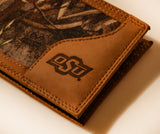 Oklahoma State Cowboys Realtree Max-5 Camo & Leather Bifold Wallet - NCAA