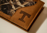 Tennessee Volunteers Bifold Realtree Max-5 Camo & Leather Wallet - NCAA