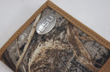 LSU Tigers Trifold Realtree Max-5 Camo & Leather Wallet - NCAA