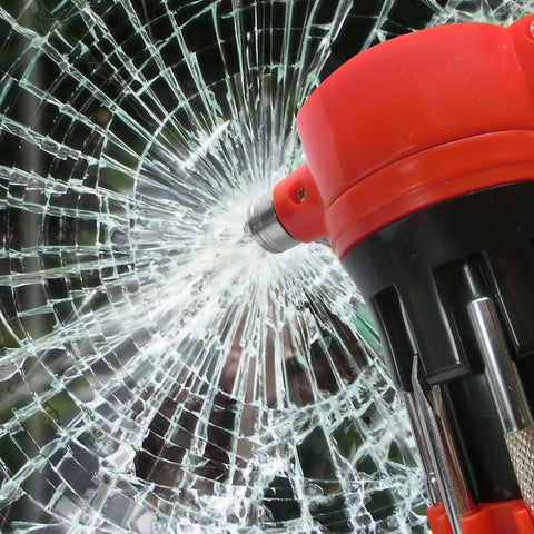 12-In-1 Car Escape Multi-Tool w/ Seatbelt Cutter, Safety Hammer, Flashlights and Screwdriver Set