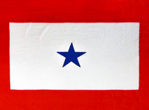 Blue Star Military Service Flag Fleece Blanket - 50