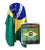 Brazil Flag Fleece Blanket - 50