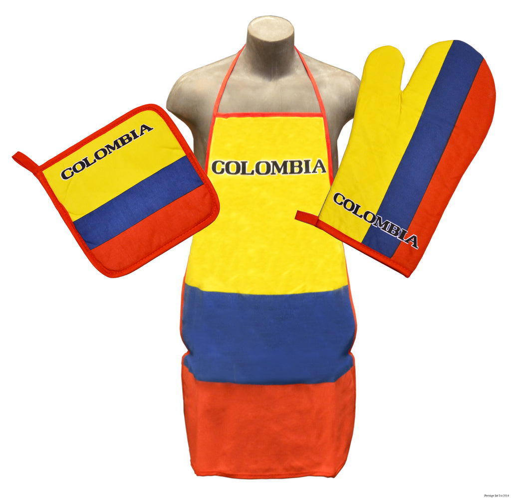 Colombia Flag Kitchen & BBQ Set