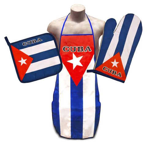 Cuba Flag Kitchen & BBQ Set