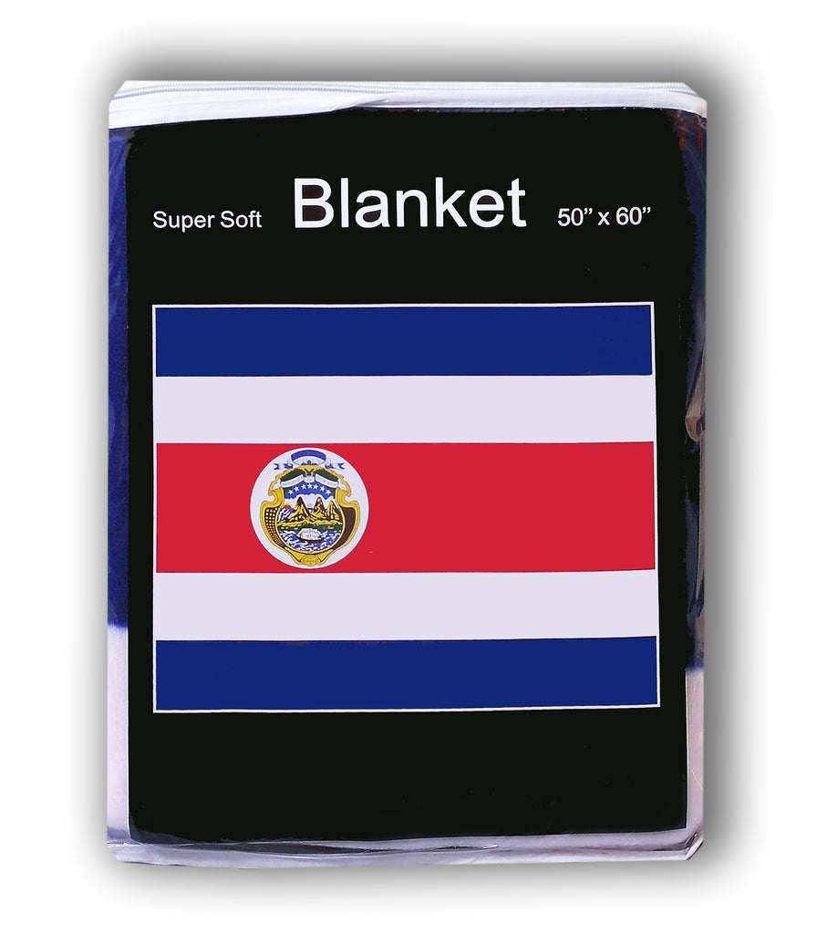 Costa Rica Flag Fleece Blanket - 50