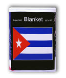 Cuba Flag Fleece Blanket - 50