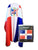 Dominican Republic Flag Fleece Blanket - 50
