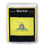 Gadsden Flag Fleece Blanket - 50