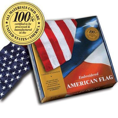 Embroidered Cotton American Flags *100% MADE IN U.S.A.* - Allied Flag™