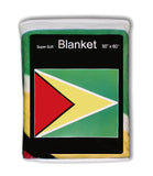 Guyana Flag Fleece Blanket - 50