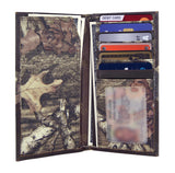 Memphis Tigers Mossy Oak Camo & Leather Roper Wallet - NCAA