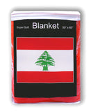 Lebanon Flag Fleece Blanket - 50