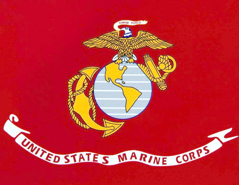 U.S. Marine Corps Flag Fleece Blanket - 50
