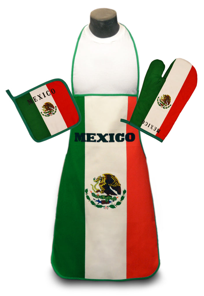 Mexico Flag Kitchen & BBQ Set