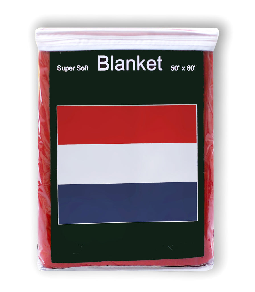 Netherlands Flag Fleece Blanket - 50