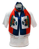 Haiti Flag Print Scarf