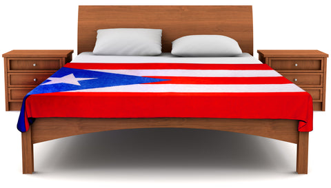 Puerto Rico Flag Fleece Blanket 80