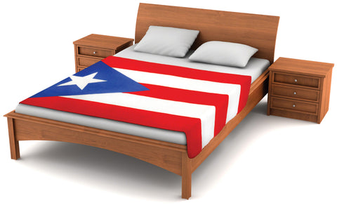 Puerto Rico Flag Fleece Blanket 80