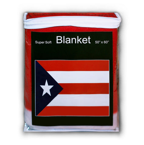 Puerto Rico Flag Fleece Blanket - 50
