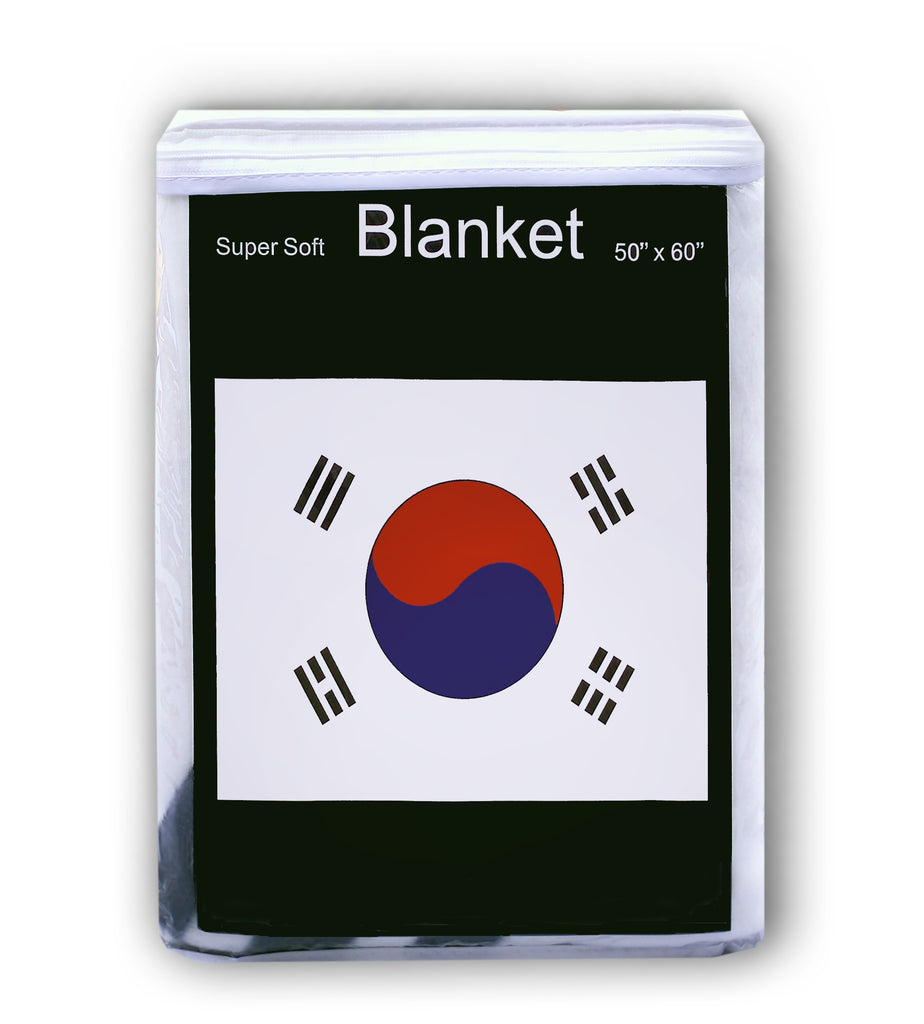 South Korea Flag Fleece Blanket - 50