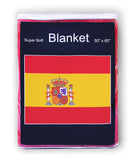 Spain Flag Fleece Blanket - 50