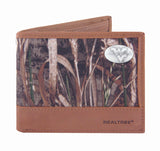 West Virginia Mountaineers Bifold Realtree Max-5 Camo & Leather Concho Wallet - NCAA