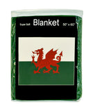 Wales Flag Fleece Blanket - 50