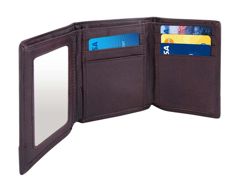 Clemson Tigers Waxed Canvas Trifold Concho Wallet - NCAA