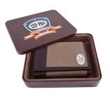 Clemson Tigers Waxed Canvas Trifold Concho Wallet - NCAA