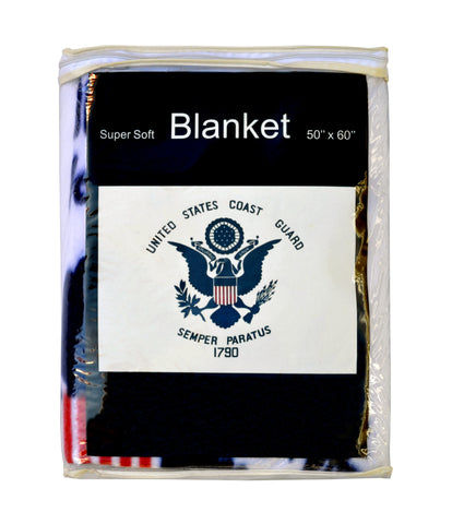 U.S. Coast Guard Flag Fleece Blanket - 50