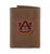 Auburn Tigers Embroidered Crazyhorse Leather Trifold Wallet - NCAA