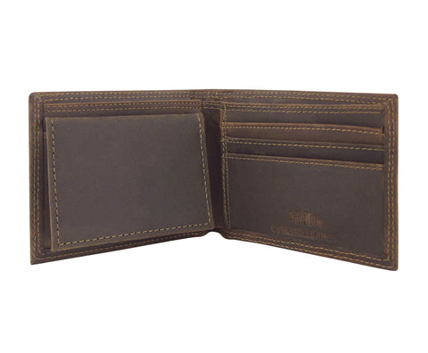 Florida State Seminoles Crazyhorse Leather Bifold Embroidered Wallet - NCAA