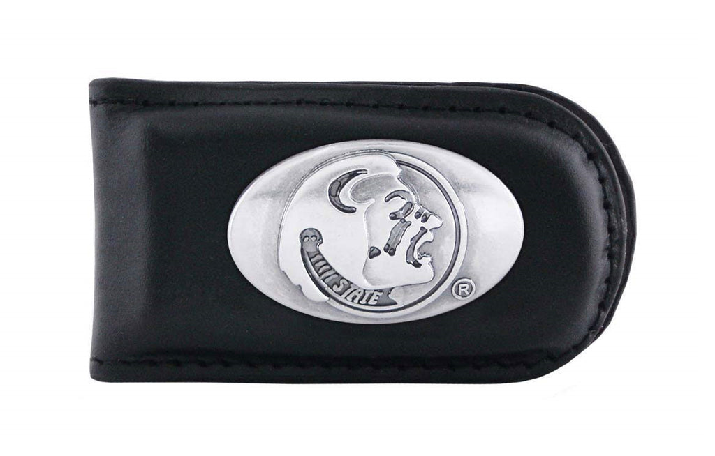 Florida State Seminoles Leather Magnet Concho Money Clip  - NCAA