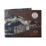 Georgia Bulldogs Mossy Oak Nylon and Leather Bifold Concho Wallet - NCAA