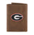 Georgia Bulldogs Crazyhorse Leather Trifold Embroidered Wallet - NCAA