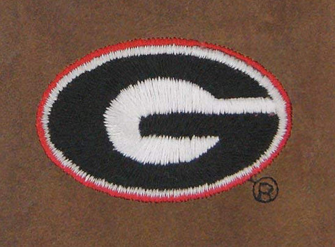 Georgia Bulldogs Crazyhorse Leather Trifold Embroidered Wallet - NCAA