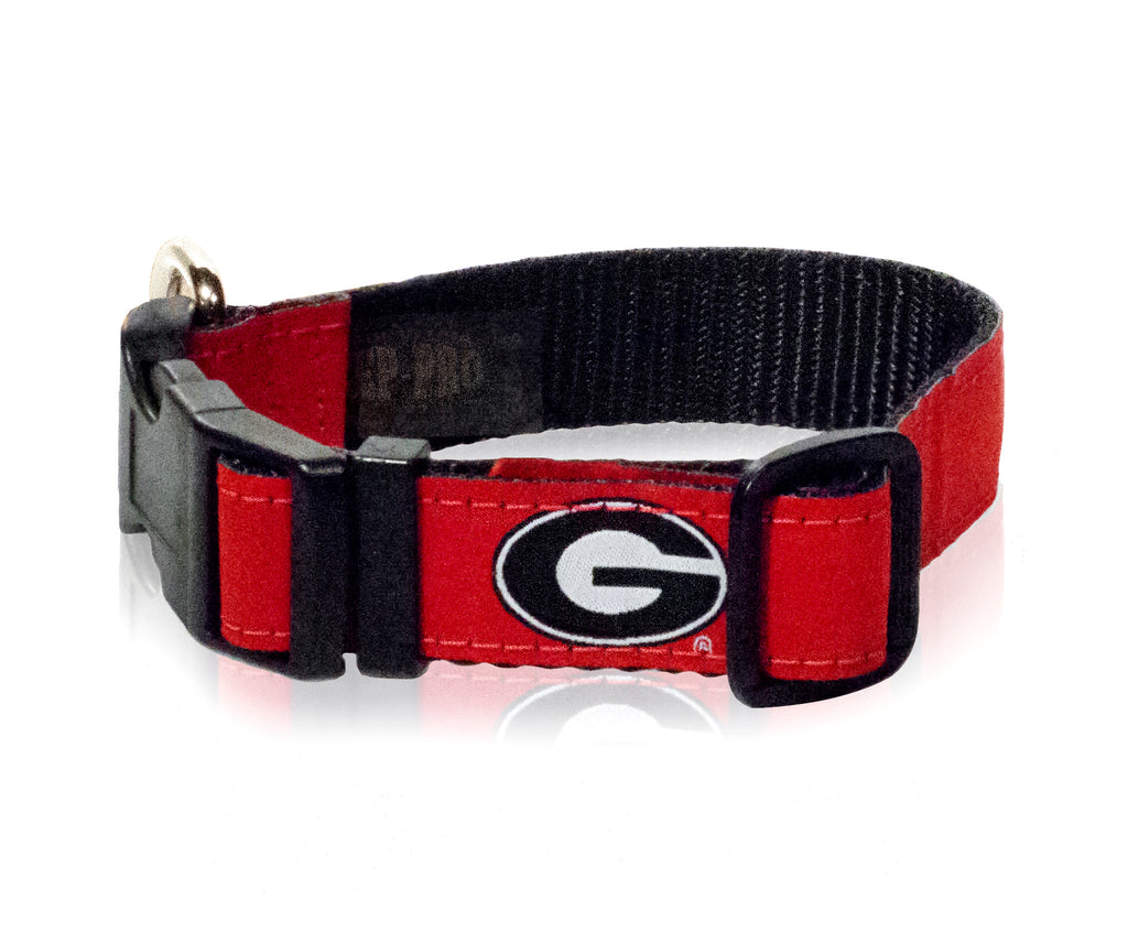 Georgia Bulldogs Ribbon Dog Collar - NCAA