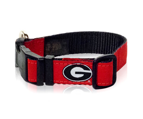 Georgia Bulldogs Ribbon Dog Collar - NCAA