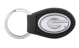 Georgia Bulldogs Leather Concho Key Chain - NCAA