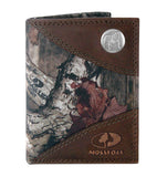Georgia Bulldogs Mossy Oak Nylon and Leather Trifold Concho Wallet - NCAA