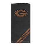 Georgia Bulldogs Debossed Leather Roper Wallet - NCAA