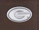 Georgia Bulldogs Crazyhorse Leather Trifold Concho Wallet - NCAA