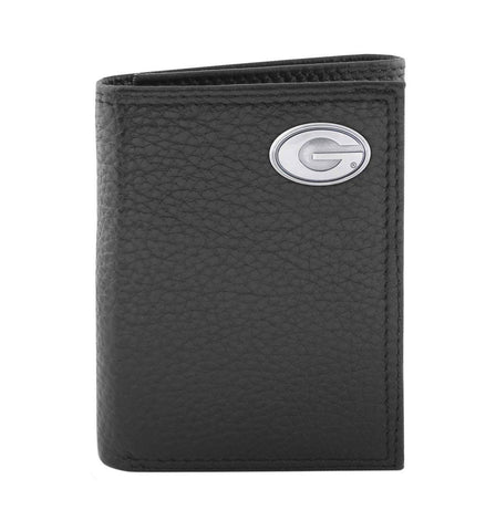 Georgia Bulldogs Pebble Grain Leather Trifold Concho Wallet - NCAA