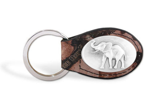 Alabama Crimson Tide Fence Row Camouflage Leather Concho Key Chain - NCAA