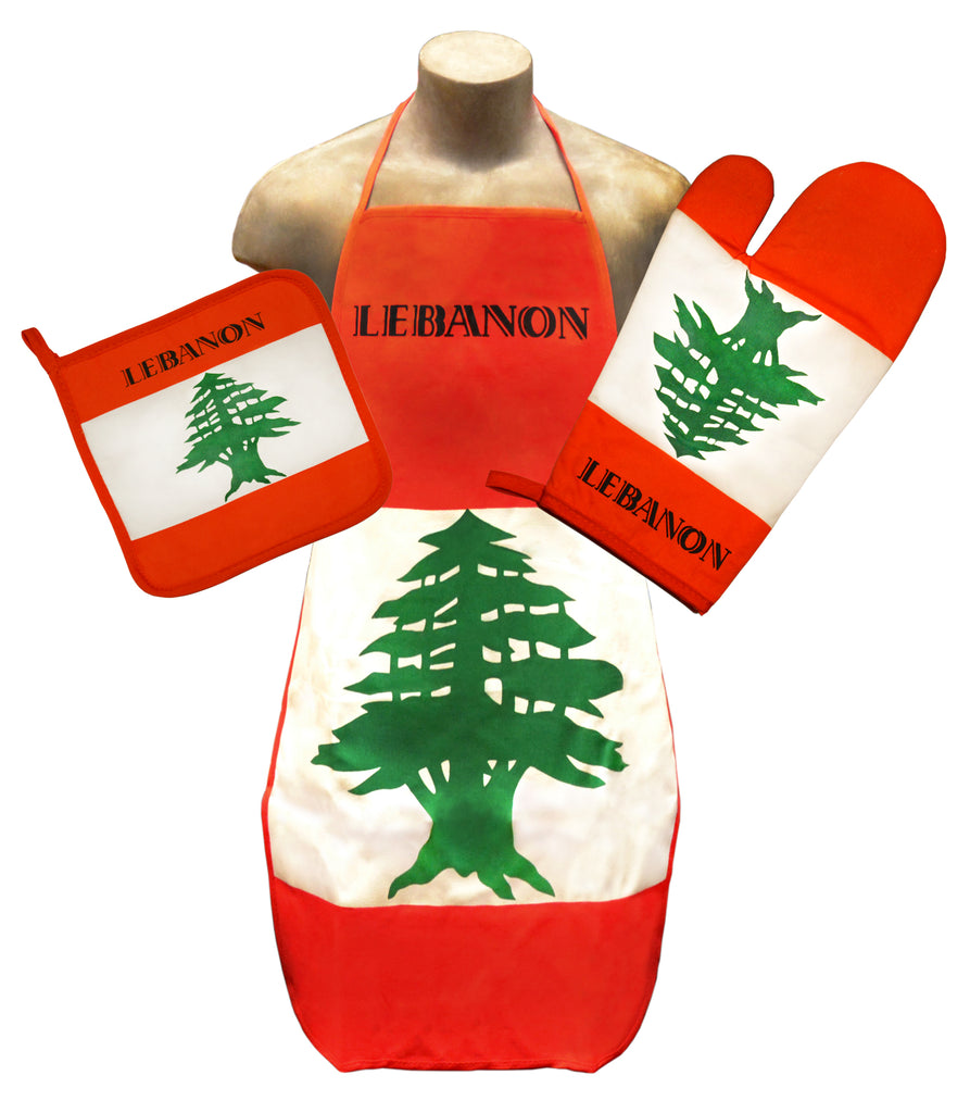 Lebanon Flag Kitchen & BBQ Set