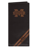 Mississippi State Bulldogs Debossed Leather Roper Wallet - NCAA