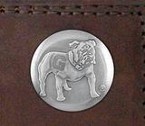 Georgia Bulldogs Mossy Oak Nylon and Leather Bifold Concho Wallet - NCAA